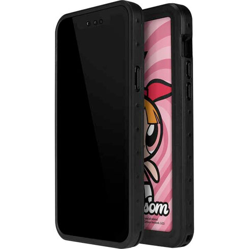 Cartoon Network Powerpuff Girls Blossom Pink Hearts iPhone 15 Waterproof Case